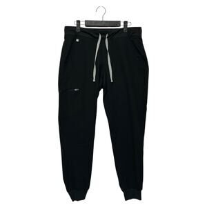 FIGS Zamora Jogger Scrub Pants Women's Sz M Black Healthcare Comfort Minimalist